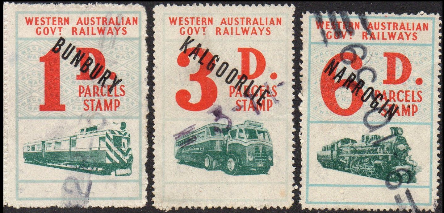 Third Issue of the Third Series Parcel Stamp Western Australia Railways